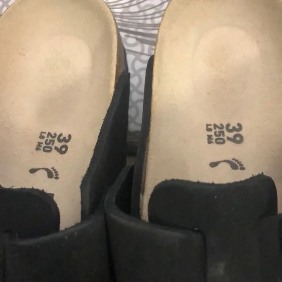 Birkenstock Boston big buckle black silver 39 narrow - Picture 5 of 5